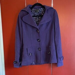 Forever 21 Deep Purple Pea Coat